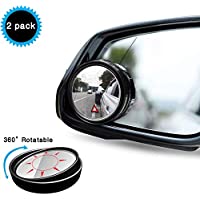 Uni-Fine 2 piezas Blind Spot Espejo Espejo de Punto Muerto Rotación de 360° Retrovisores de ángulo Muerto Espejo de…